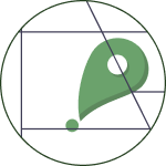 mapa con icono de ubicación verde